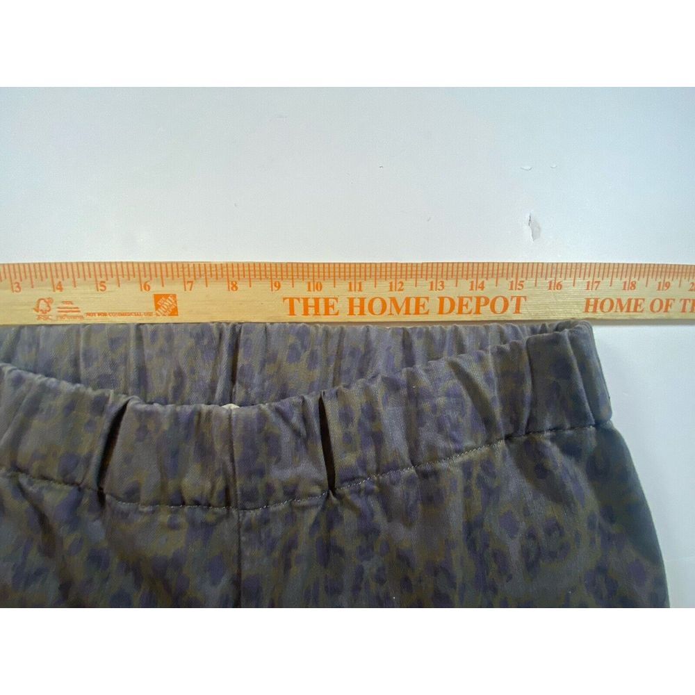 Soft Surroundings Metro Pants Purple Leopard Print Elastic Waist Pull On Large - Picture 5 of 9